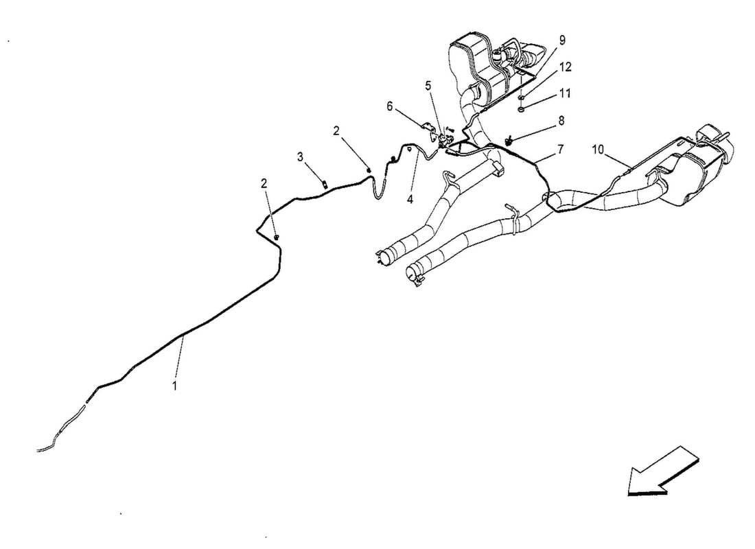 maserati qtp. v8 3.8 530bhp 2014 additional air system part diagram