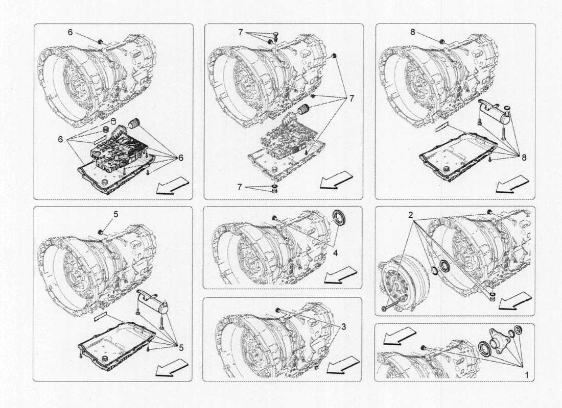 maserati qtp. v6 3.0 bt 410bhp 2015 gearbox housing part diagram