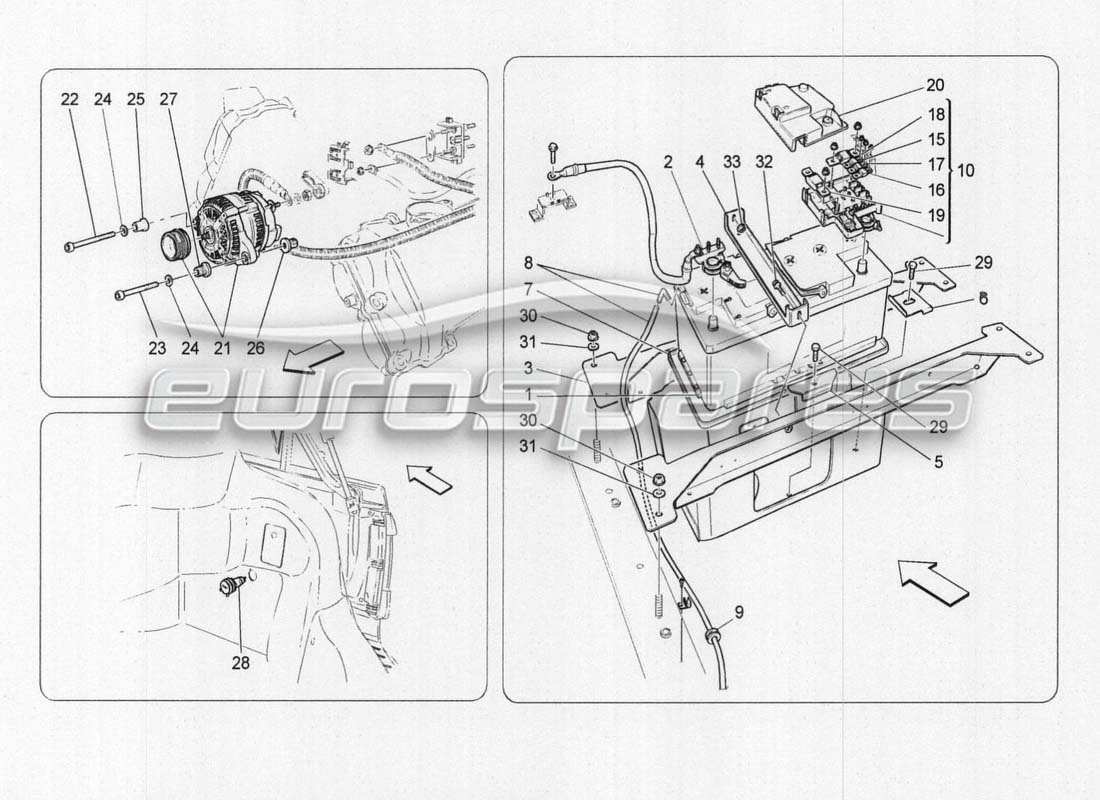 maserati grancabrio mc centenario energy generation and accumulation part diagram