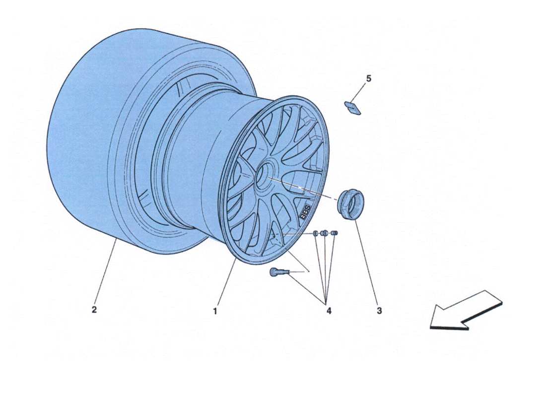 ferrari 458 challenge ruote part diagram