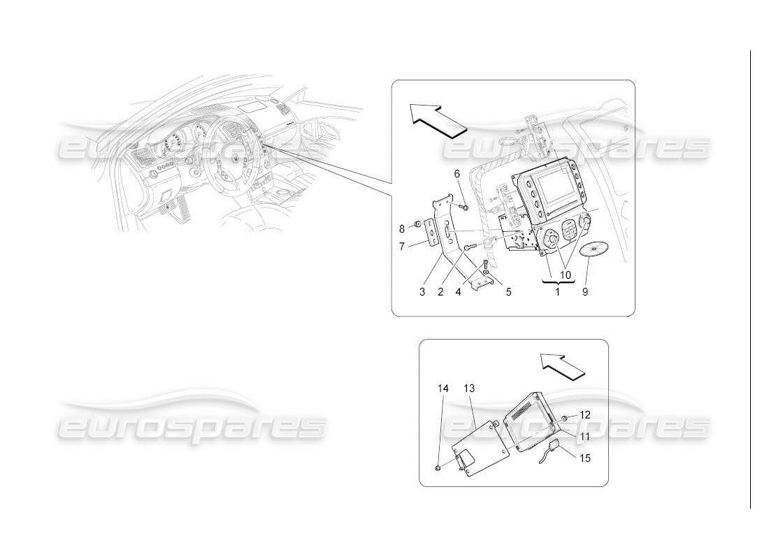 maserati qtp. (2007) 4.2 auto it system part diagram