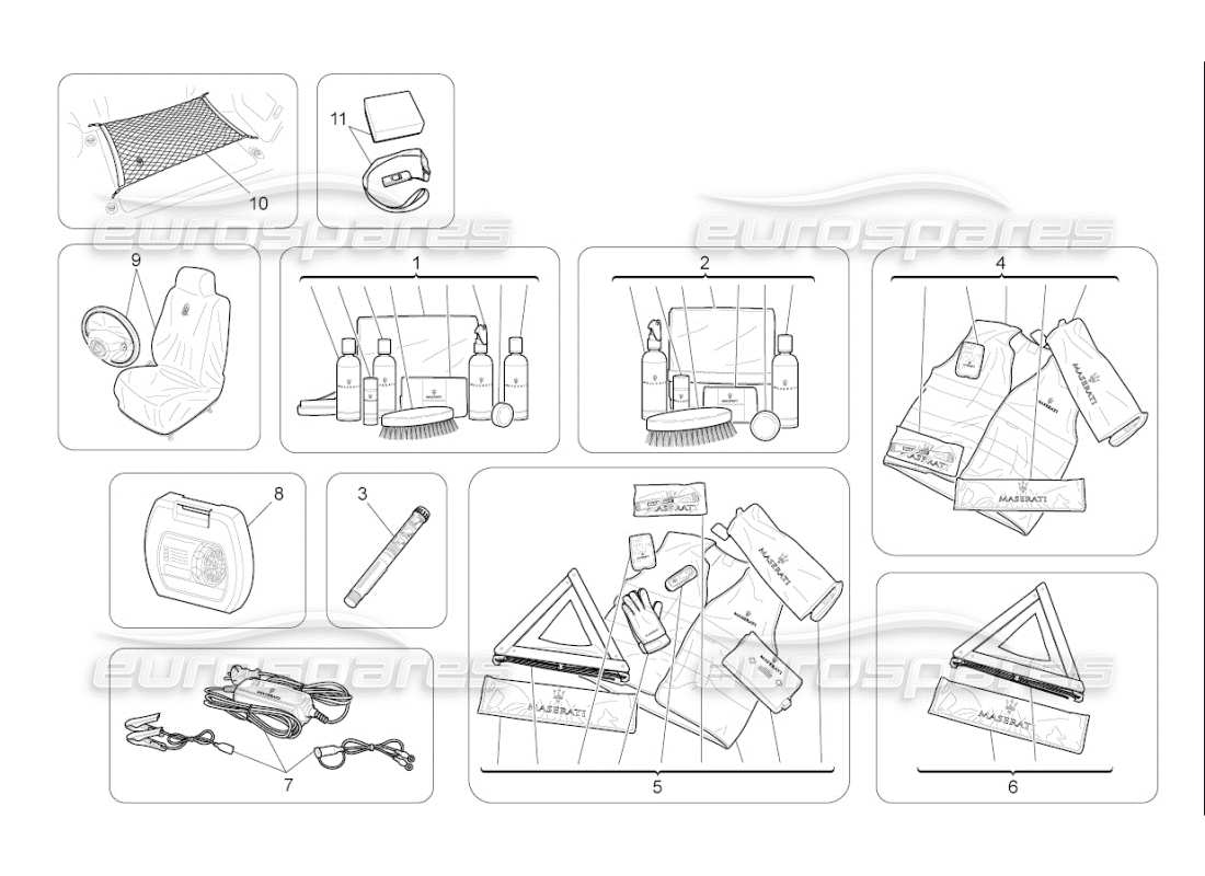 maserati qtp. (2009) 4.2 auto after market accessories part diagram