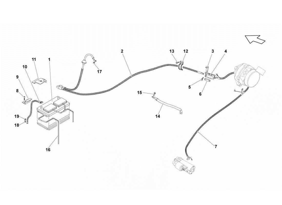 lamborghini gallardo lp570-4s perform electrical system part diagram