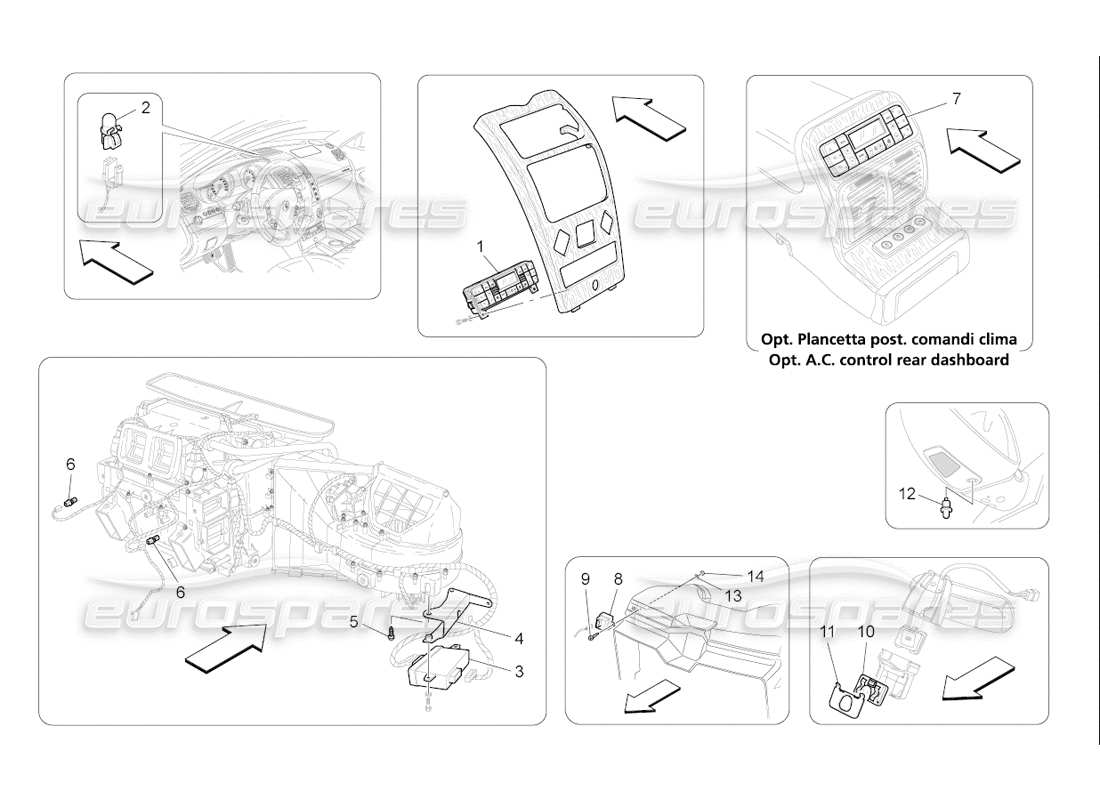 maserati qtp. (2006) 4.2 f1 a c unit: electronic control part diagram