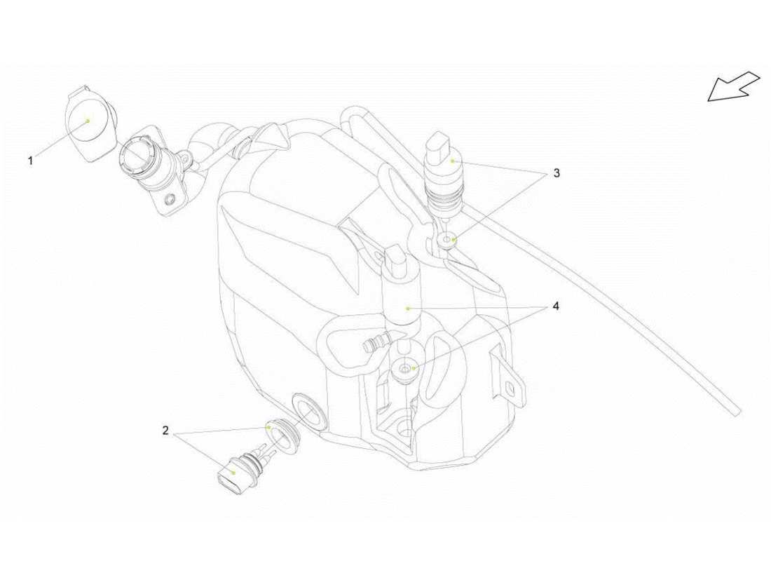 lamborghini gallardo lp570-4s perform washer reservoir assembly part diagram