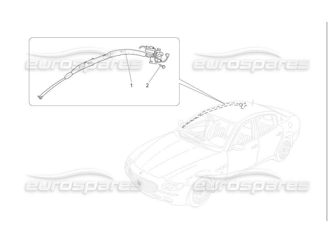 maserati qtp. (2007) 4.2 auto window bag system part diagram