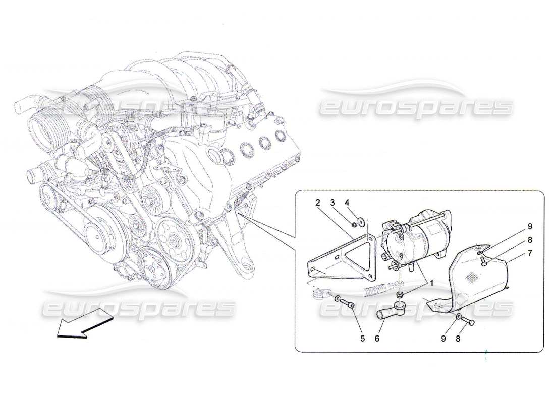 maserati qtp. (2010) 4.7 electronic control: engine ignition part diagram