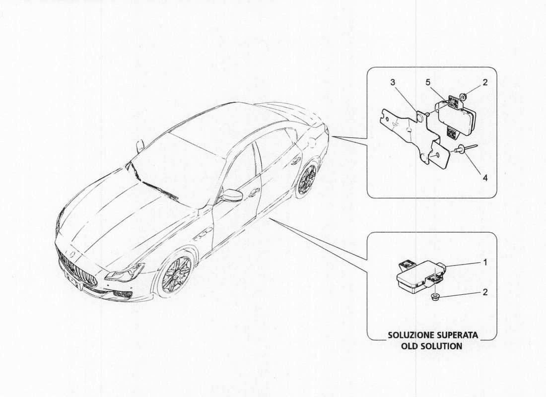 maserati qtp. v6 3.0 bt 410bhp 2wd 2017 tyre pressure monitoring system part diagram