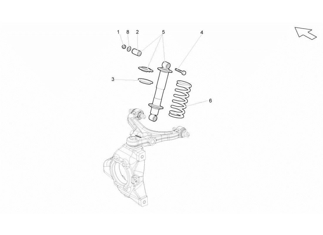 lamborghini gallardo sts ii sc front suspension parts diagram