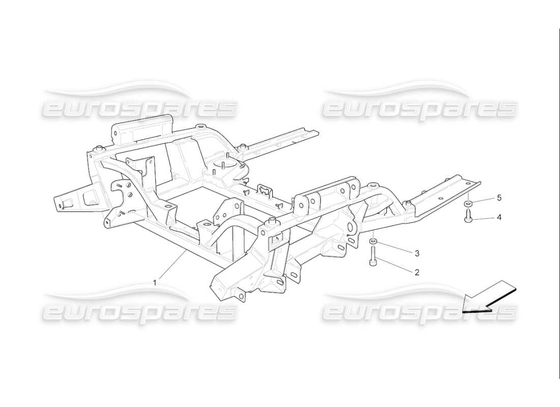 maserati qtp. (2007) 4.2 f1 front underchassis part diagram