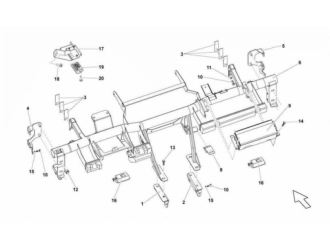 lamborghini gallardo lp570-4s perform chassis part diagram