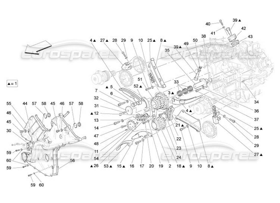 maserati qtp. (2005) 4.2 timing parts diagram