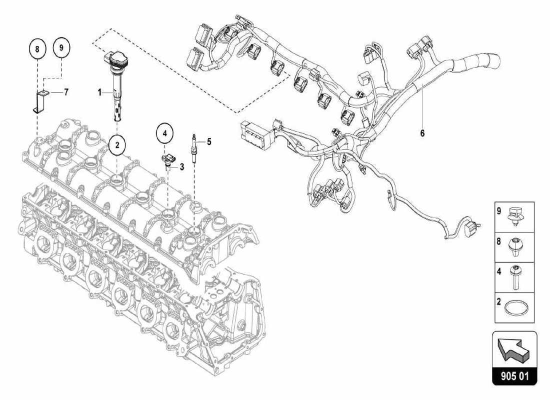 lamborghini centenario spider ignition system part diagram