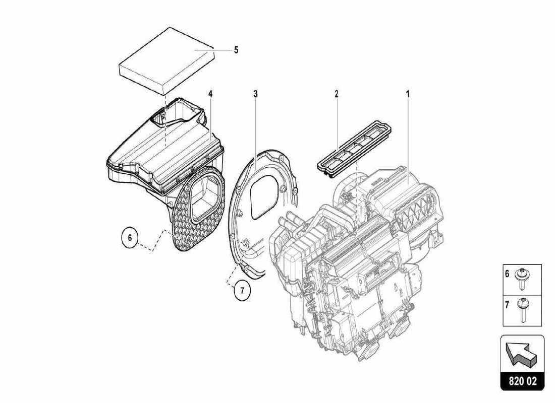 lamborghini centenario spider heater air conditioning part diagram