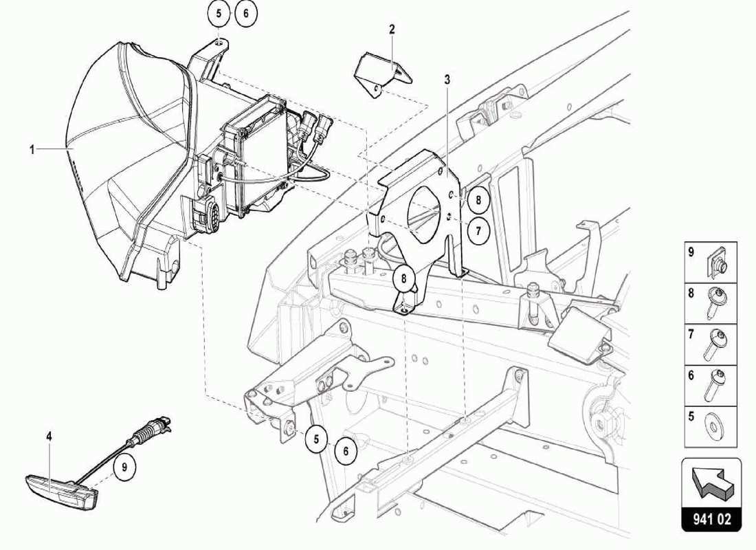 lamborghini centenario spider lights part diagram