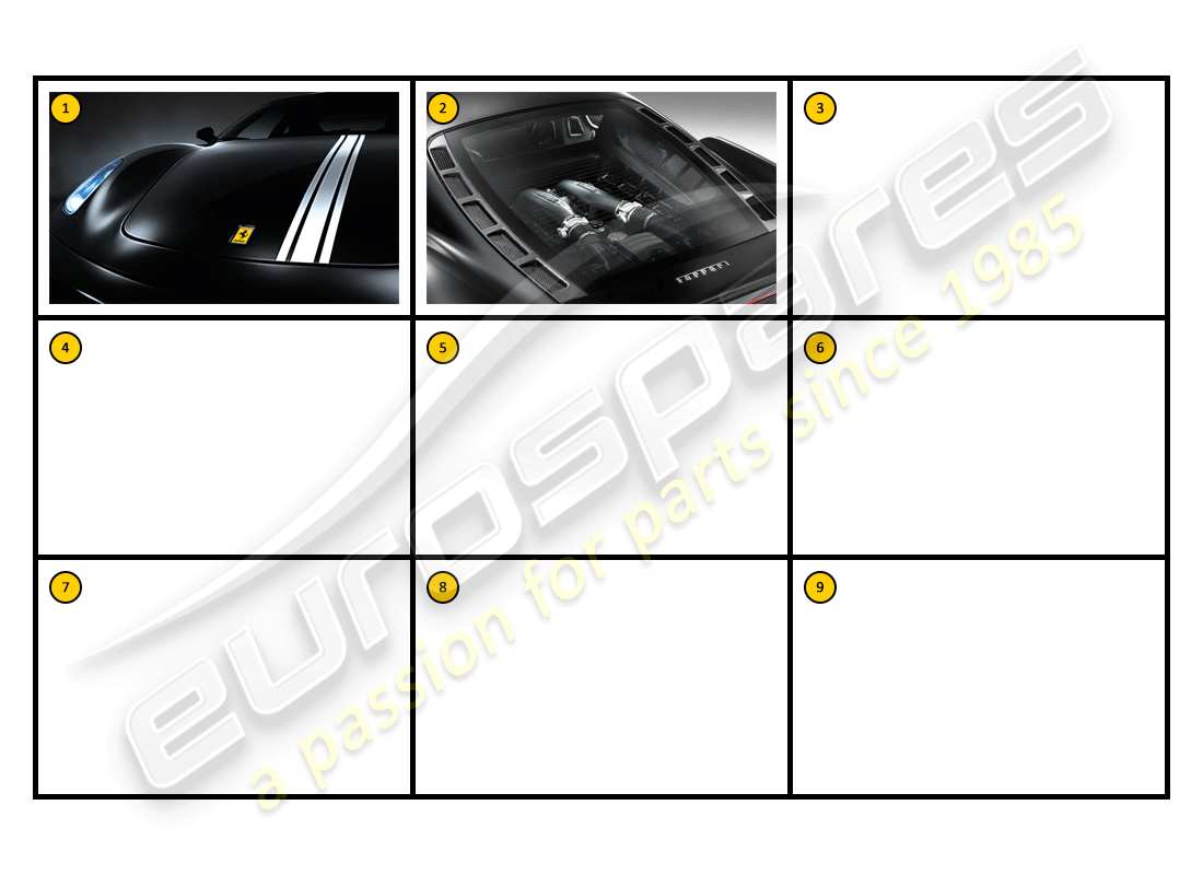 ferrari f430 coupe (accessories) exterior - body part diagram