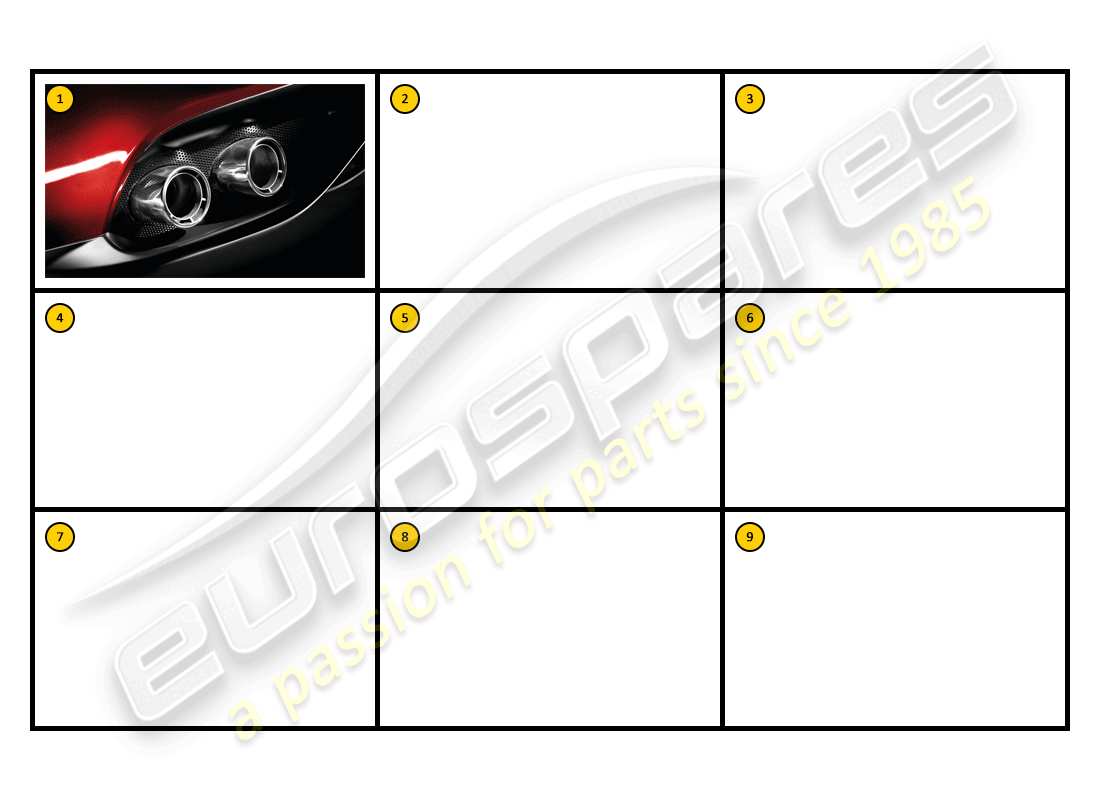 ferrari ff (accessories) exterior - exhaust part diagram