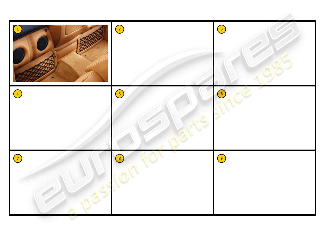 ferrari f430 spider (accessories) equipment - luggage, retention part diagram