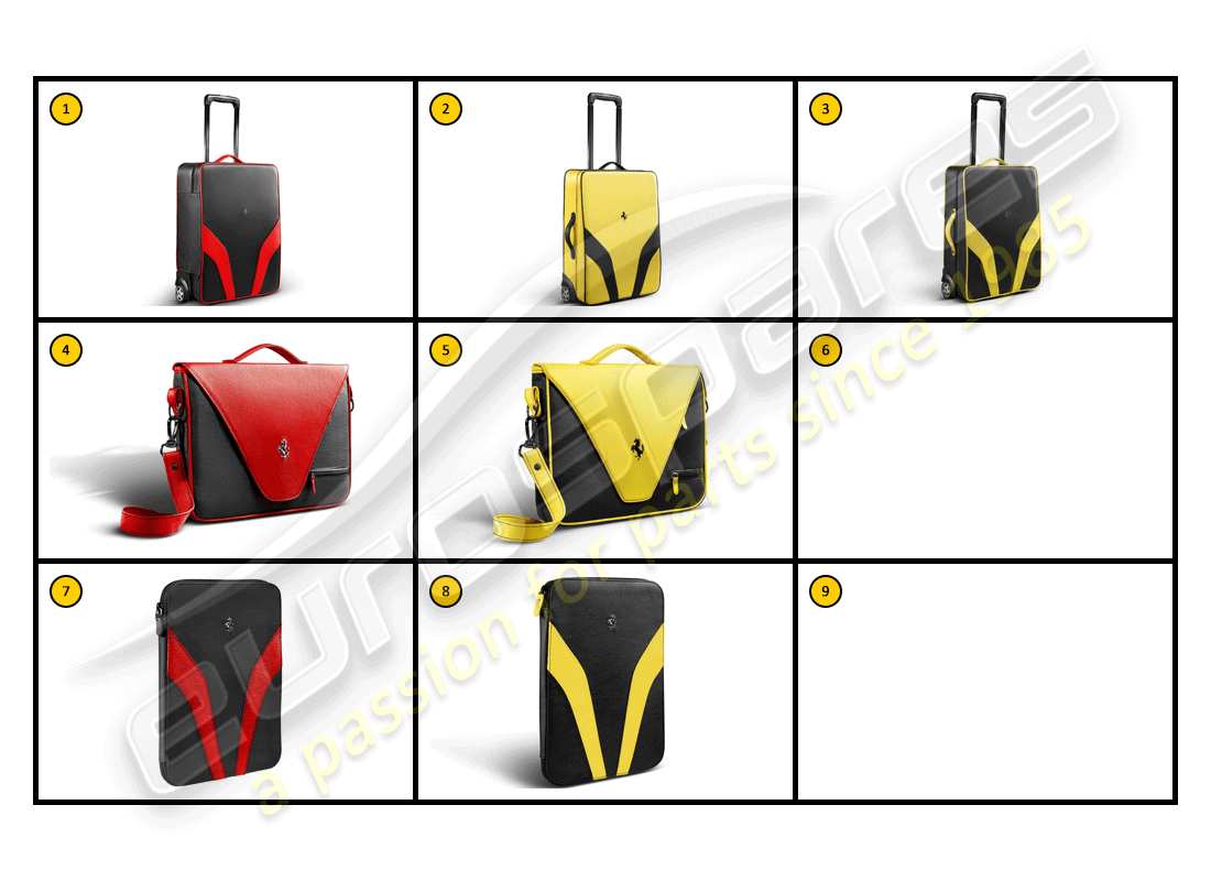 ferrari f430 spider (accessories) equipment - luggage, carfit part diagram