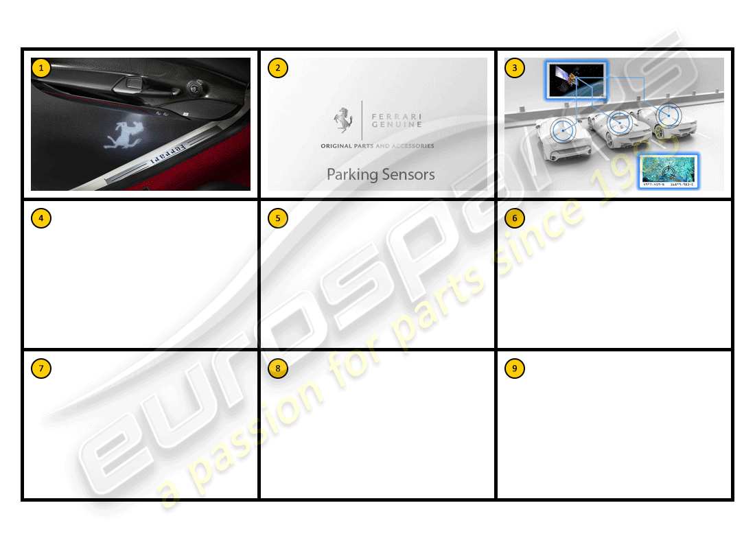 ferrari f430 spider (accessories) equipment - convenience part diagram