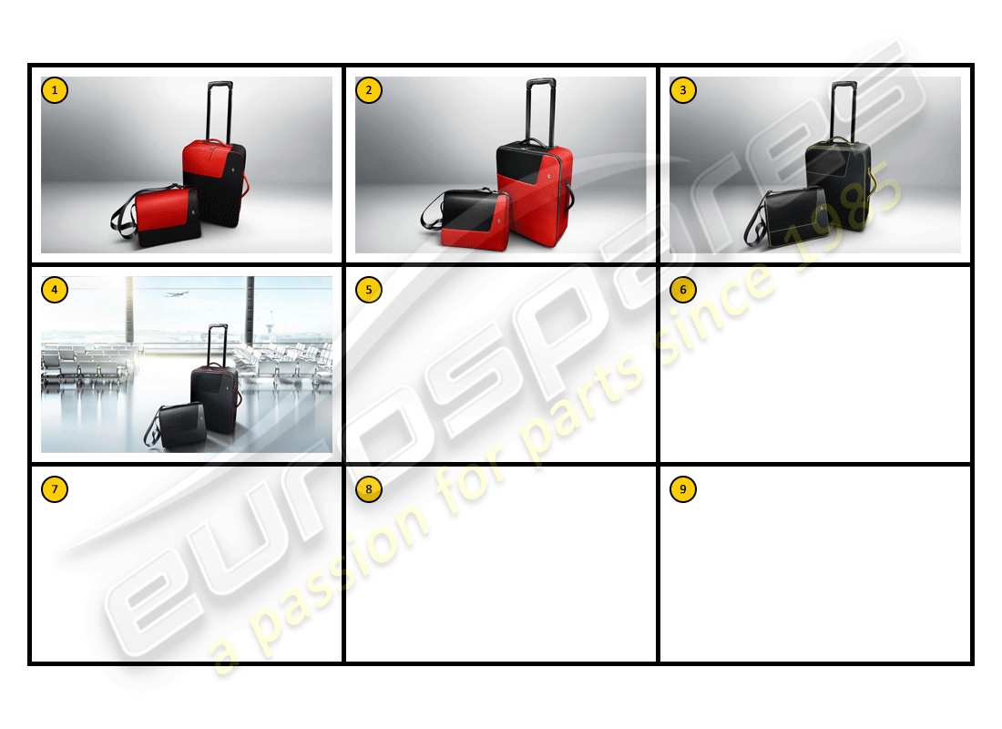 ferrari california (accessories) equipment - luggage general parts diagram