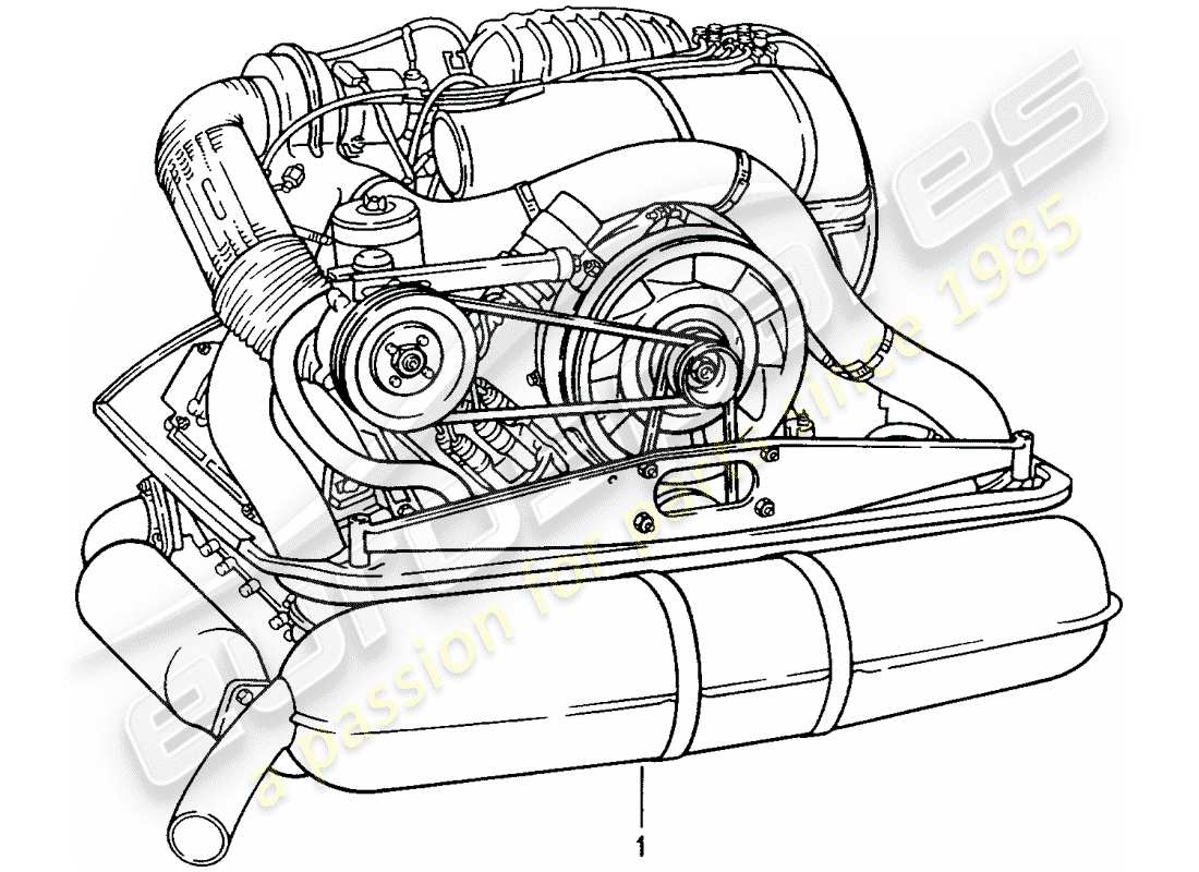 a part diagram from the porsche replacement catalogue (2003) parts catalogue