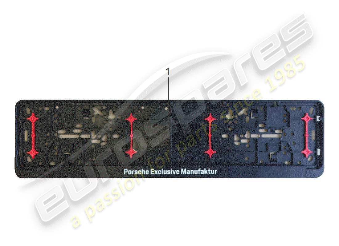 a part diagram from the porsche tequipment 98x/99x (2016) parts catalogue