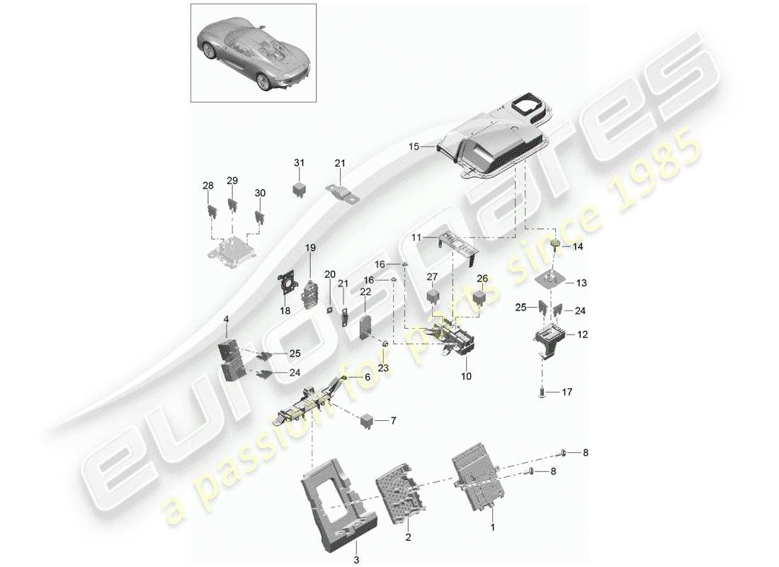 part diagram containing part number 91861010100