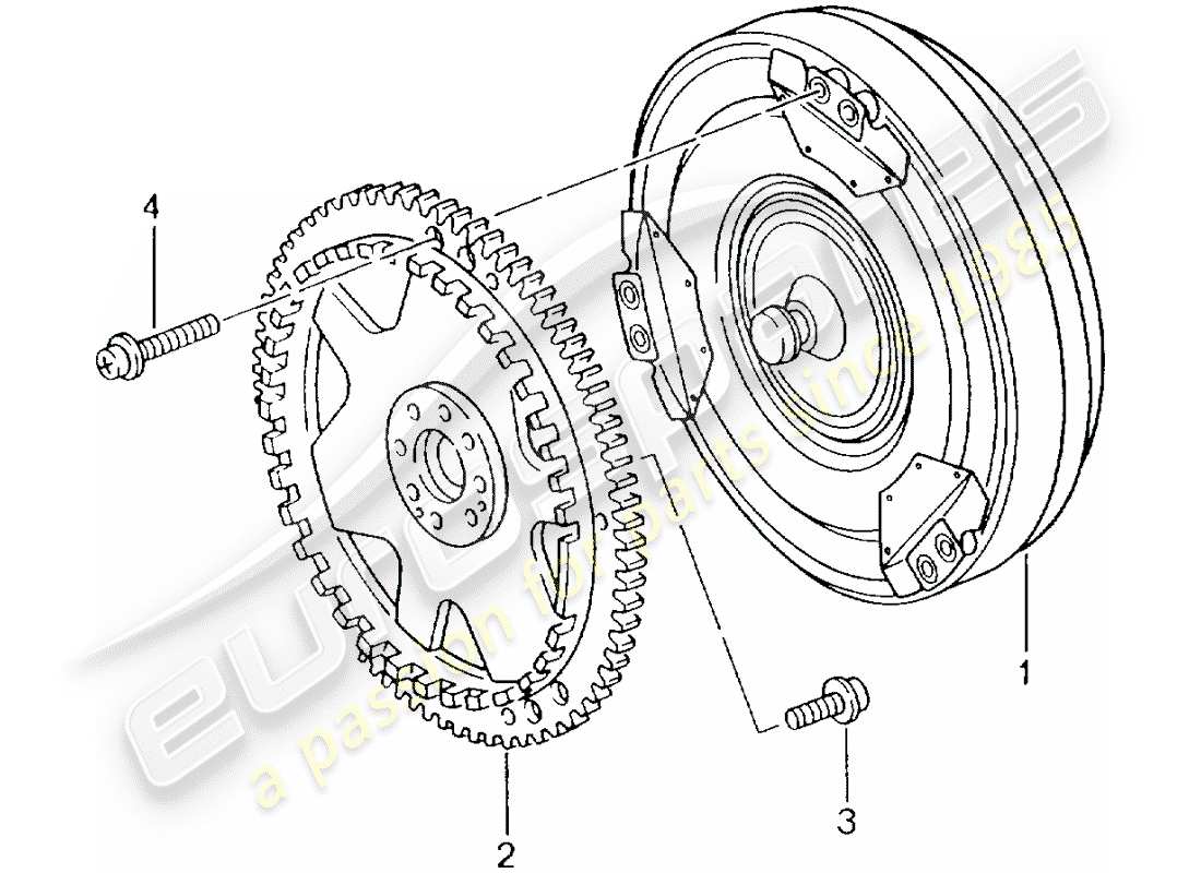 a part diagram from the porsche boxster 986 (2001) parts catalogue