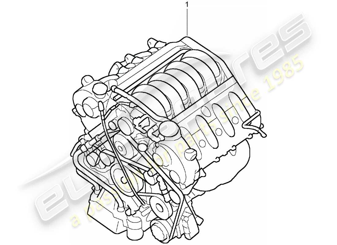 porsche replacement catalogue (2000) replacement engine part diagram