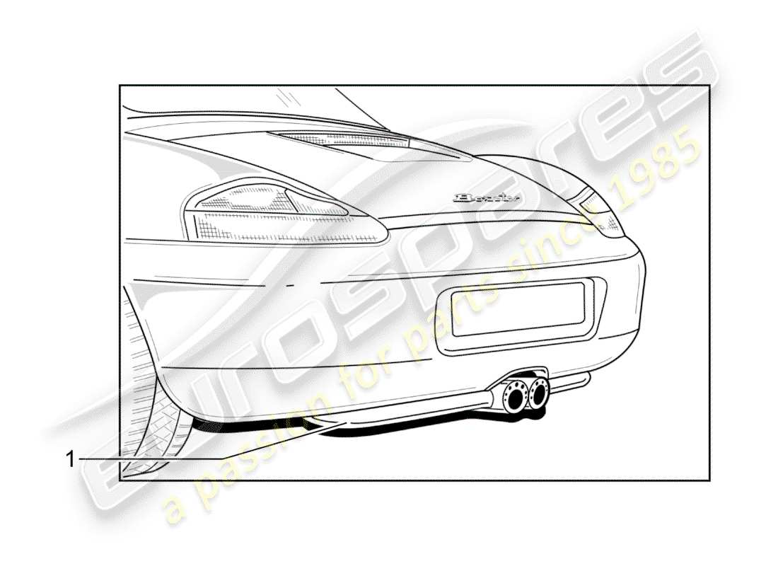 porsche tequipment catalogue (1991) exhaust system part diagram