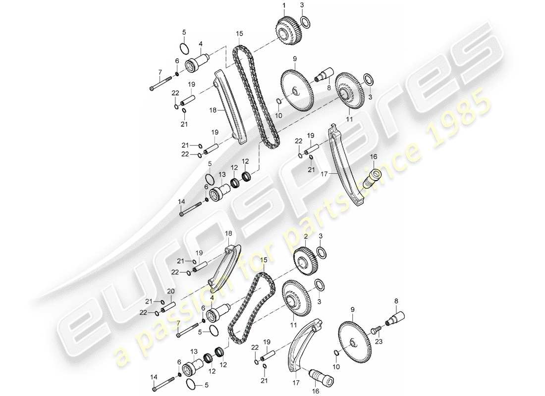 porsche carrera gt (2004) valve control part diagram