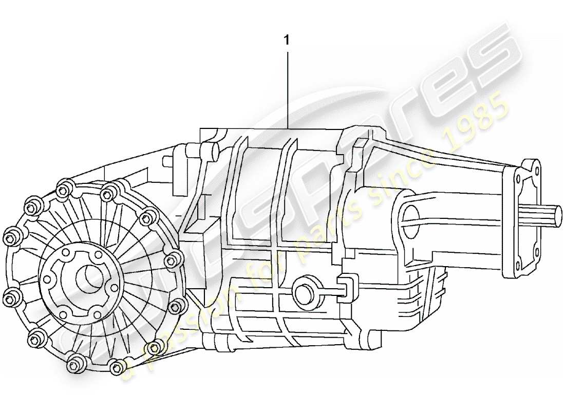 porsche replacement catalogue (1965) manual gearbox part diagram