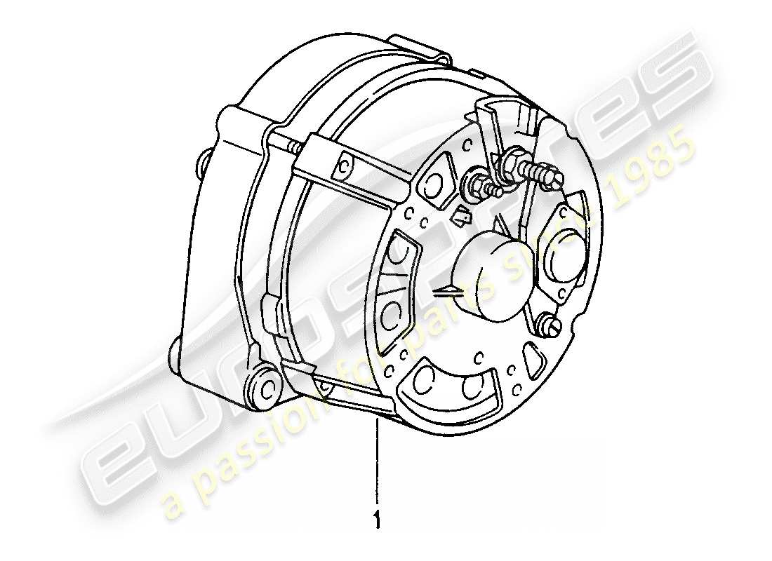 porsche replacement catalogue (1986) alternator part diagram