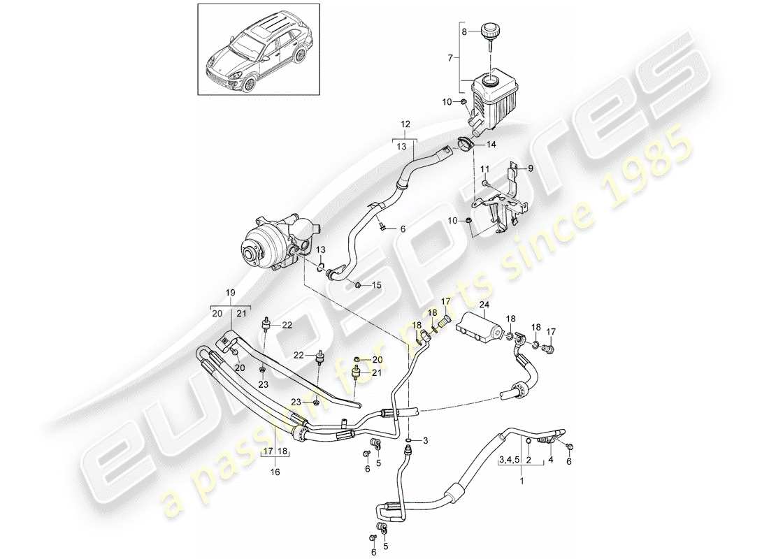 porsche cayenne e2 (2014) stabilizer part diagram