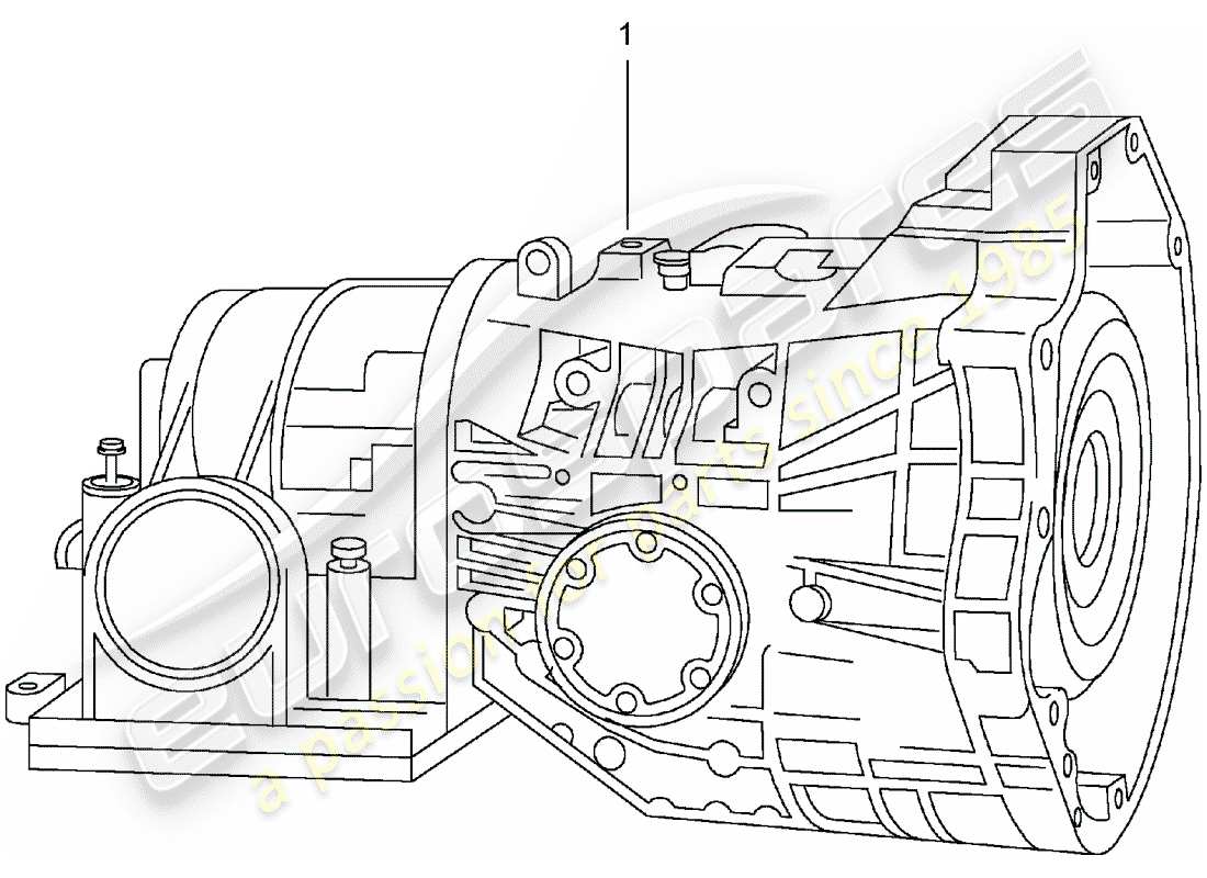 porsche replacement catalogue (1985) automatic transmission part diagram