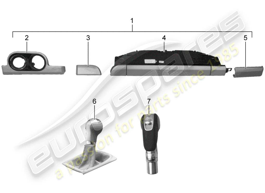 porsche tequipment 98x/99x (2020) installation kit part diagram