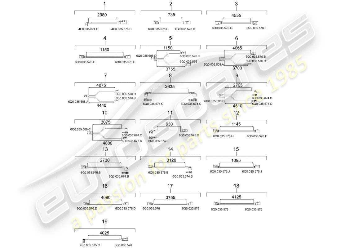 porsche macan (2019) single wiring part diagram