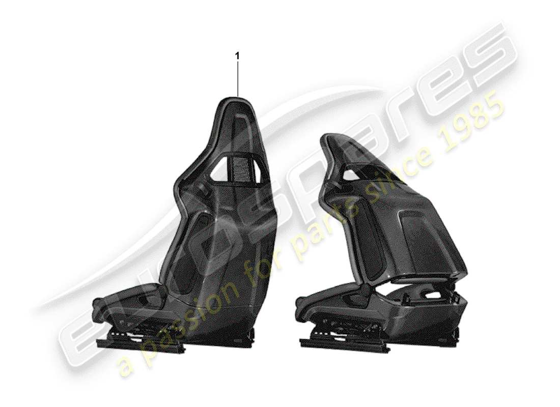 porsche tequipment catalogue (2012) seat part diagram