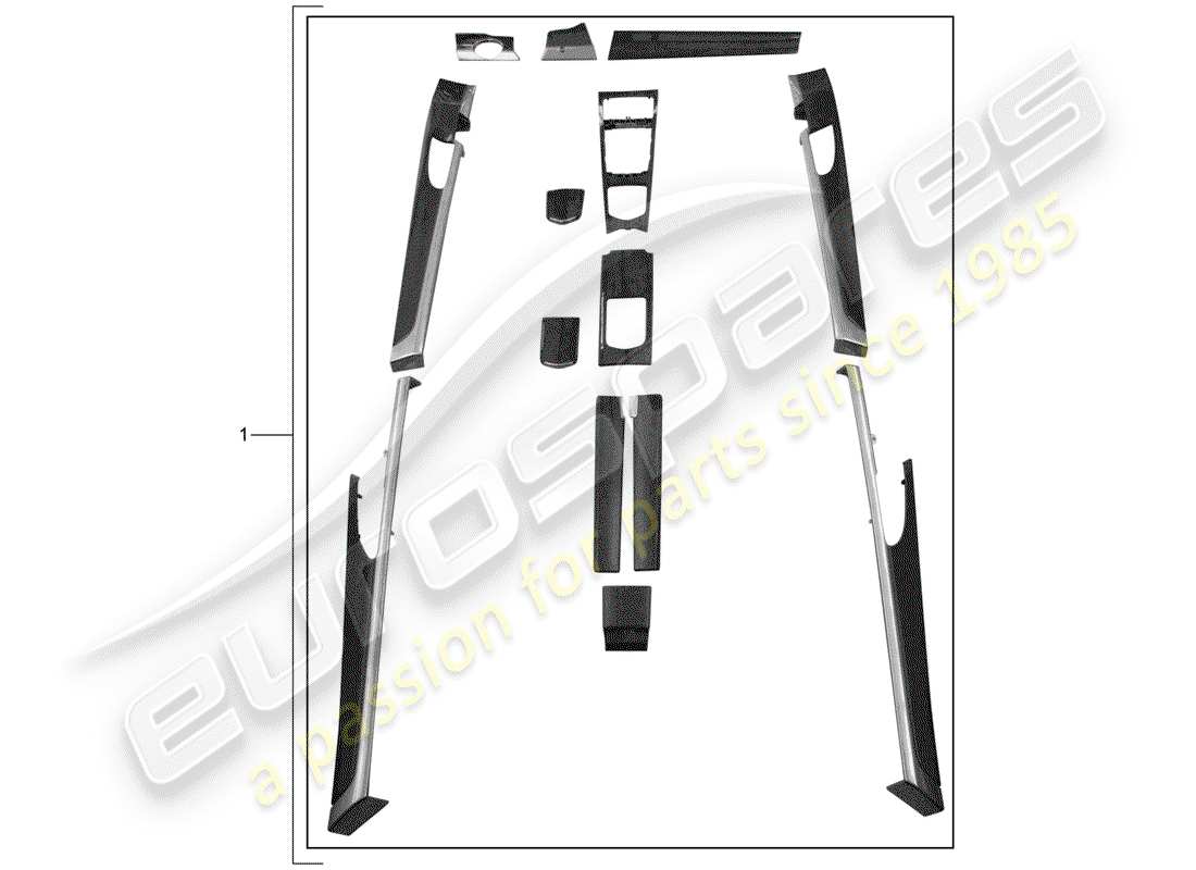 porsche tequipment panamera (2015) design package part diagram