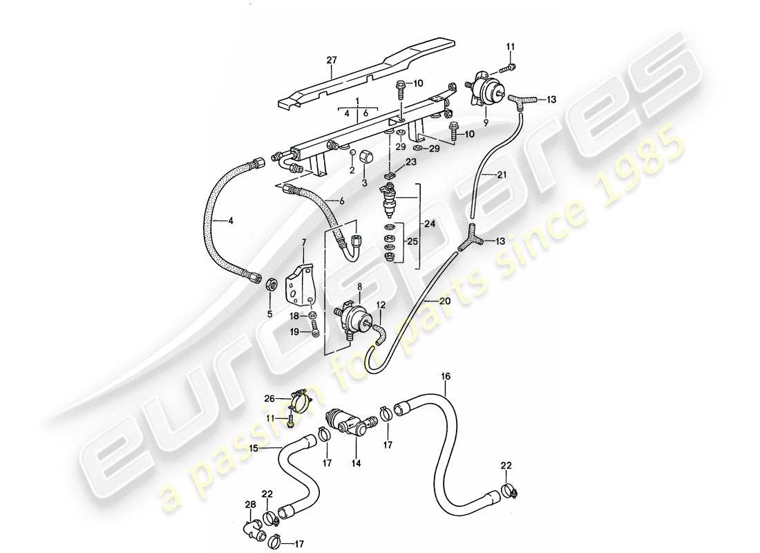 porsche 944 (1989) l-jetronic - 2 part diagram