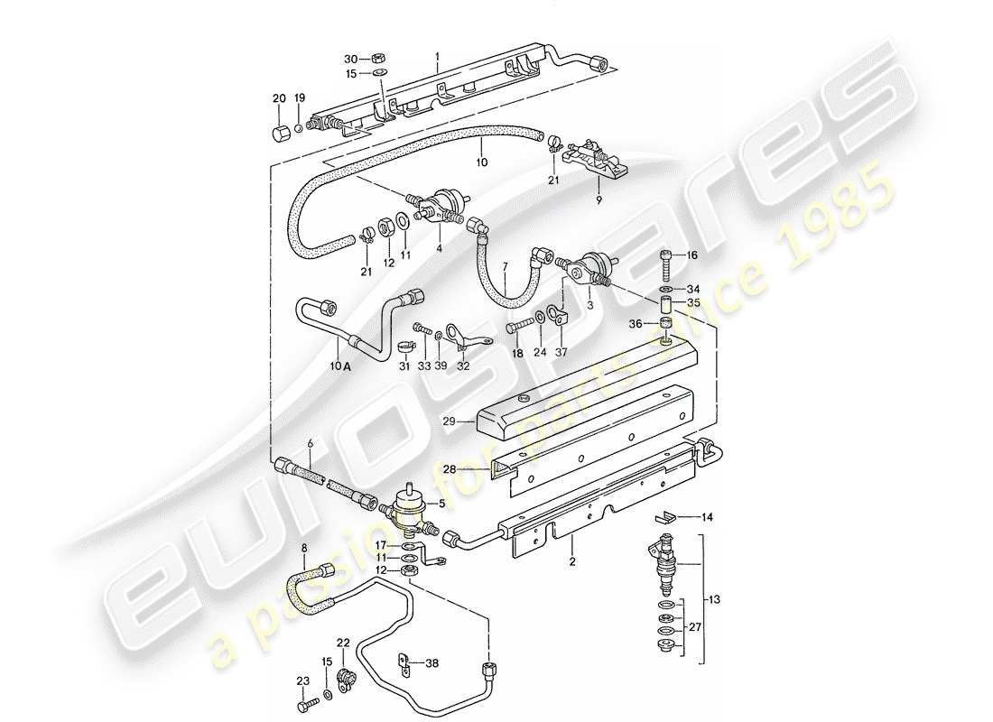 porsche 928 (1987) lh-jetronic - 4 part diagram