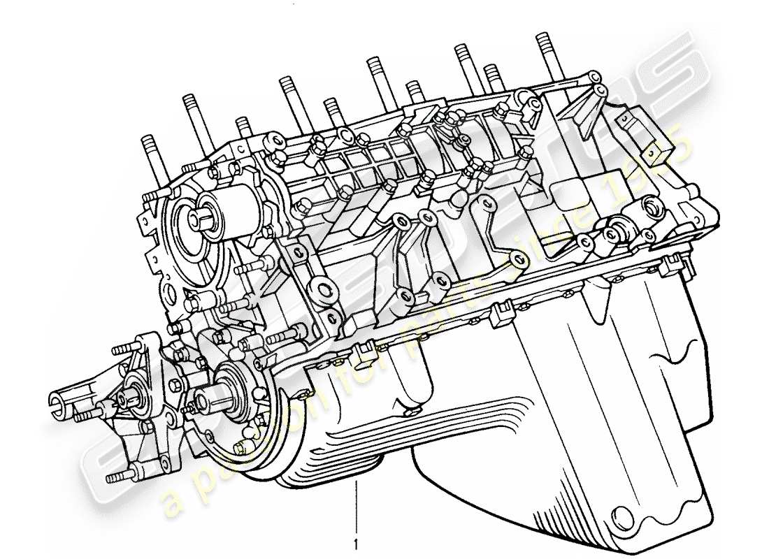 porsche replacement catalogue (2001) short engine part diagram