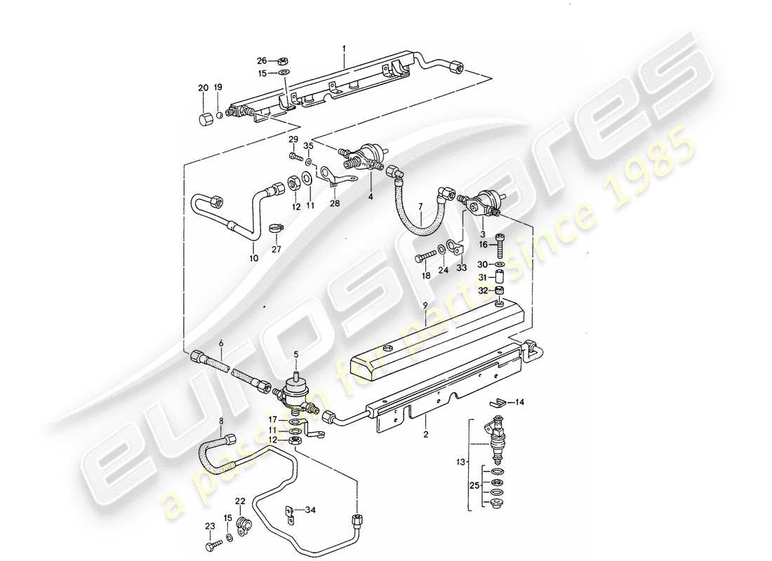 porsche 928 (1992) lh-jetronic - 4 part diagram