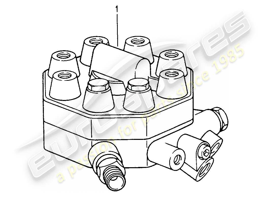 porsche replacement catalogue (1997) fuel distributor part diagram