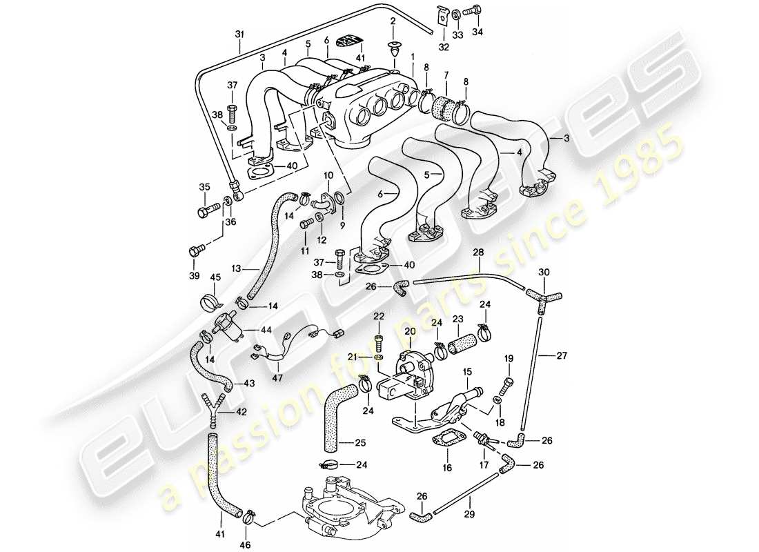 porsche 928 (1983) l-jetronic - 3 - - d >> - mj 1984 part diagram