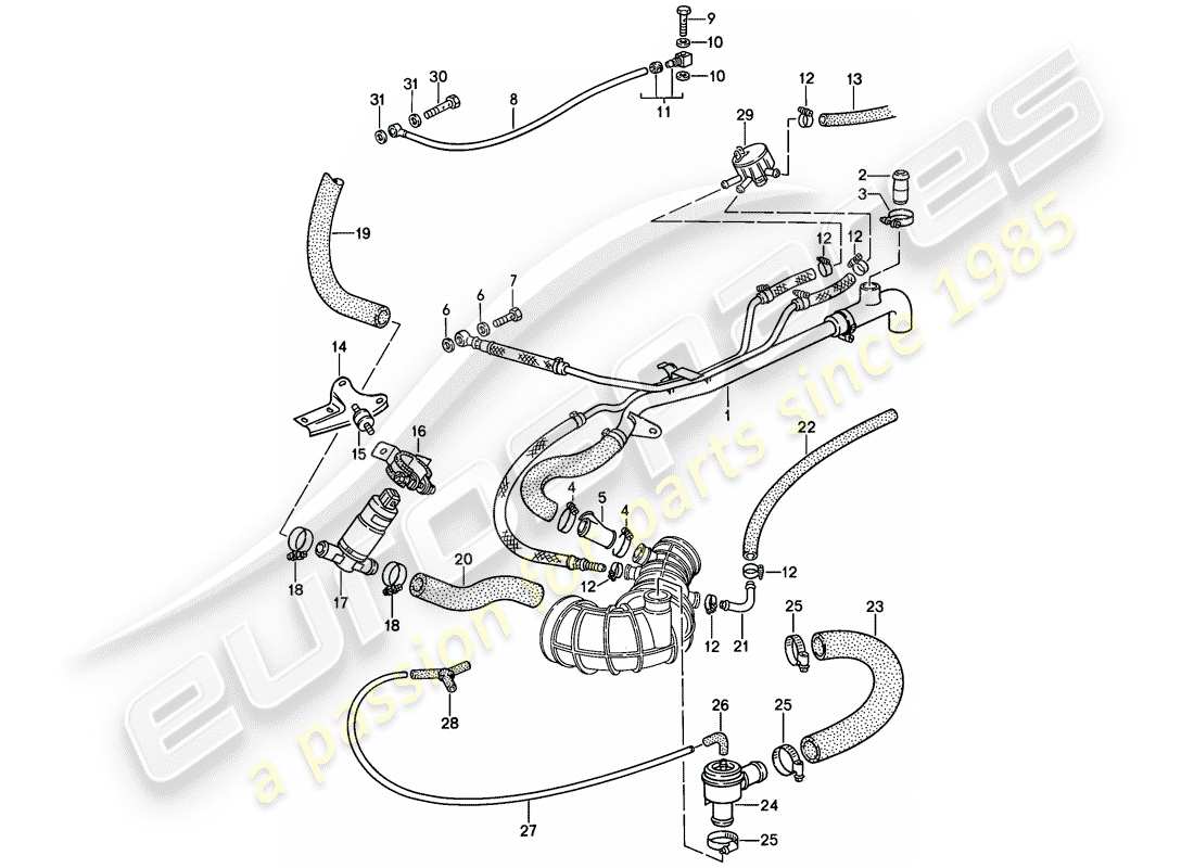 porsche 944 (1988) l-jetronic - 3 - d - mj 1988>> part diagram