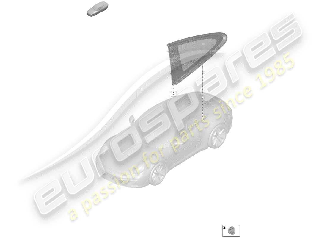 porsche 2019 side window part diagram