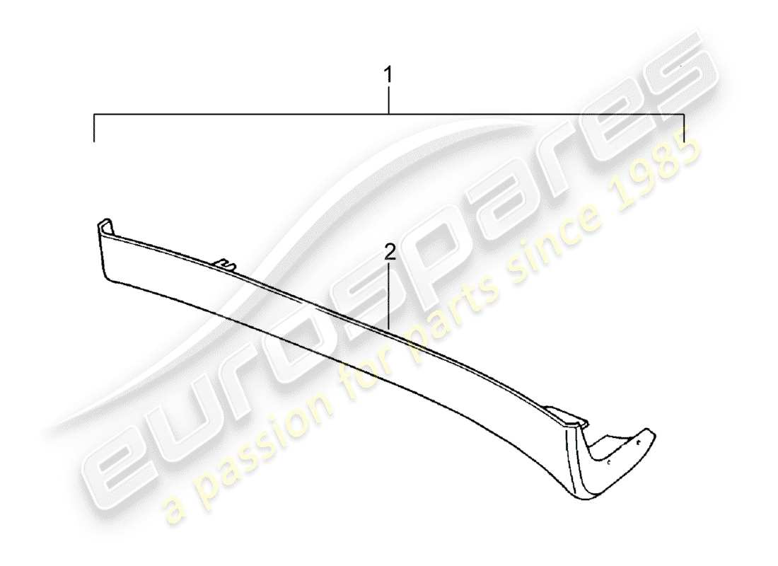 porsche tequipment catalogue (1998) side member trim part diagram