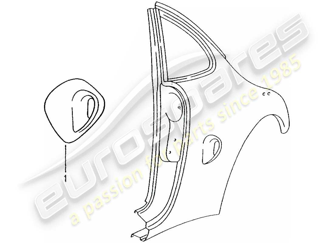 porsche tequipment catalogue (1998) air duct part diagram